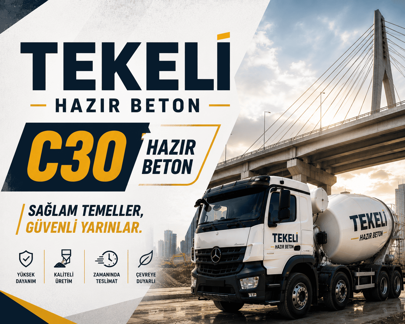 Tekeli C30 Office Building Concrete, C30 Ready Mix Concrete - C30 Ready Mix Concrete