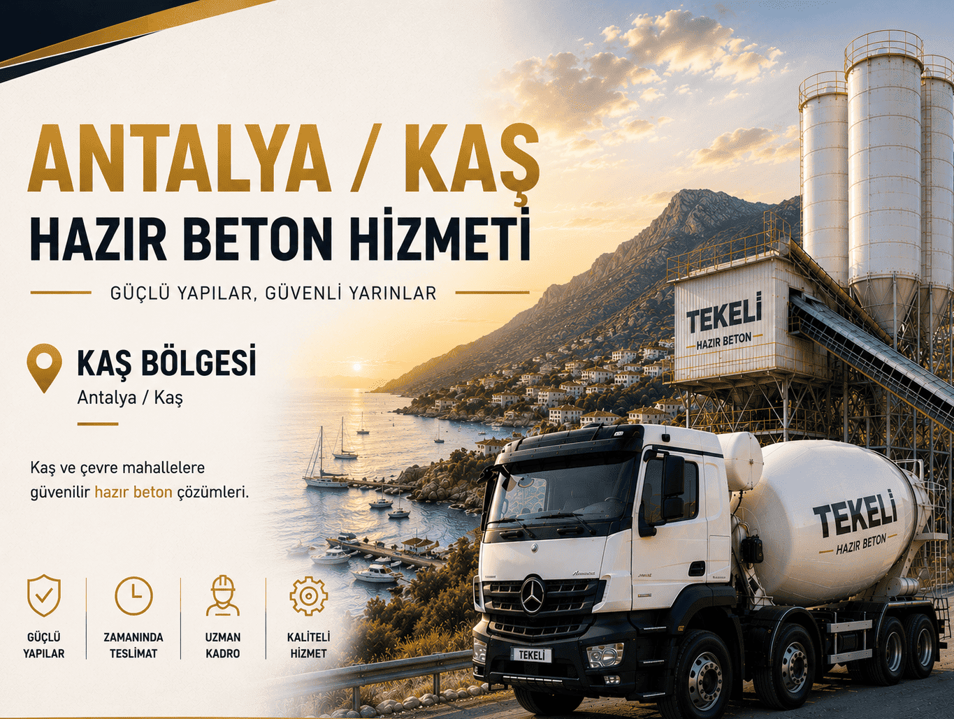 Kaş Hazır Beton Hizmeti - Kaş Hazır Beton Hizmeti