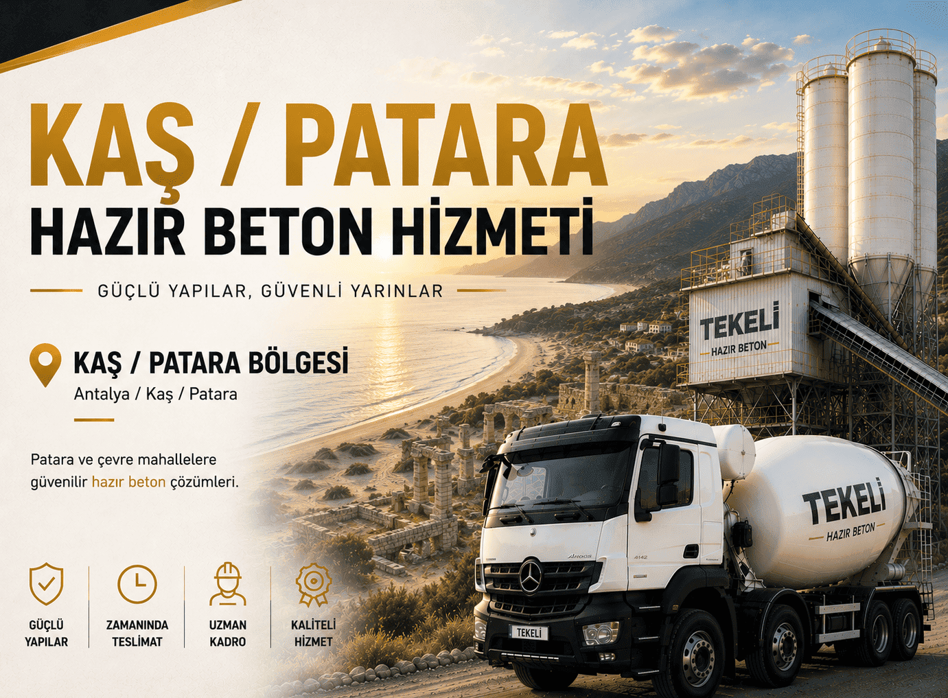 Patara Hazır Beton Hizmeti - Patara Hazır Beton Hizmeti