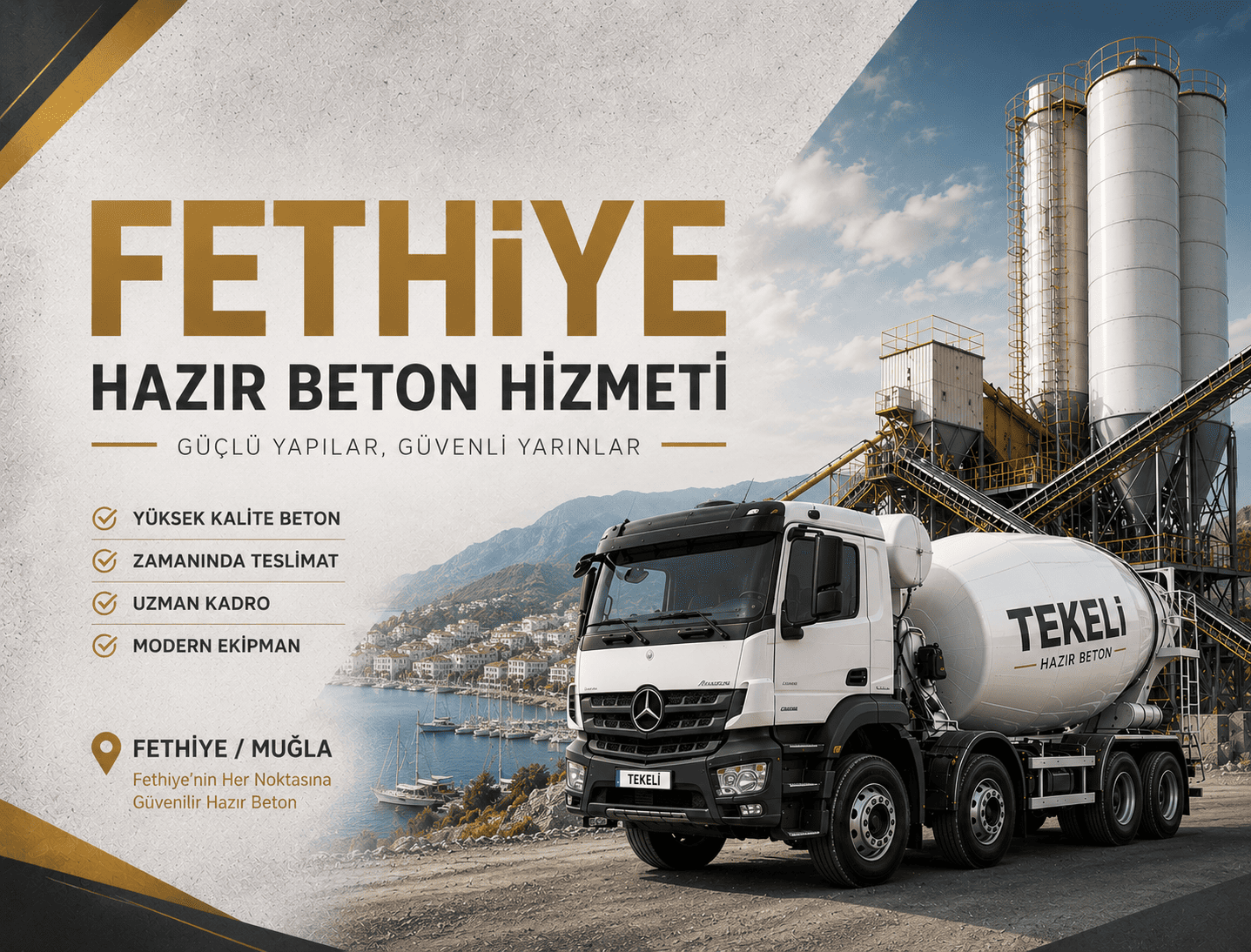 Fethiye Hazır Beton Hizmeti - Fethiye Hazır Beton Hizmeti